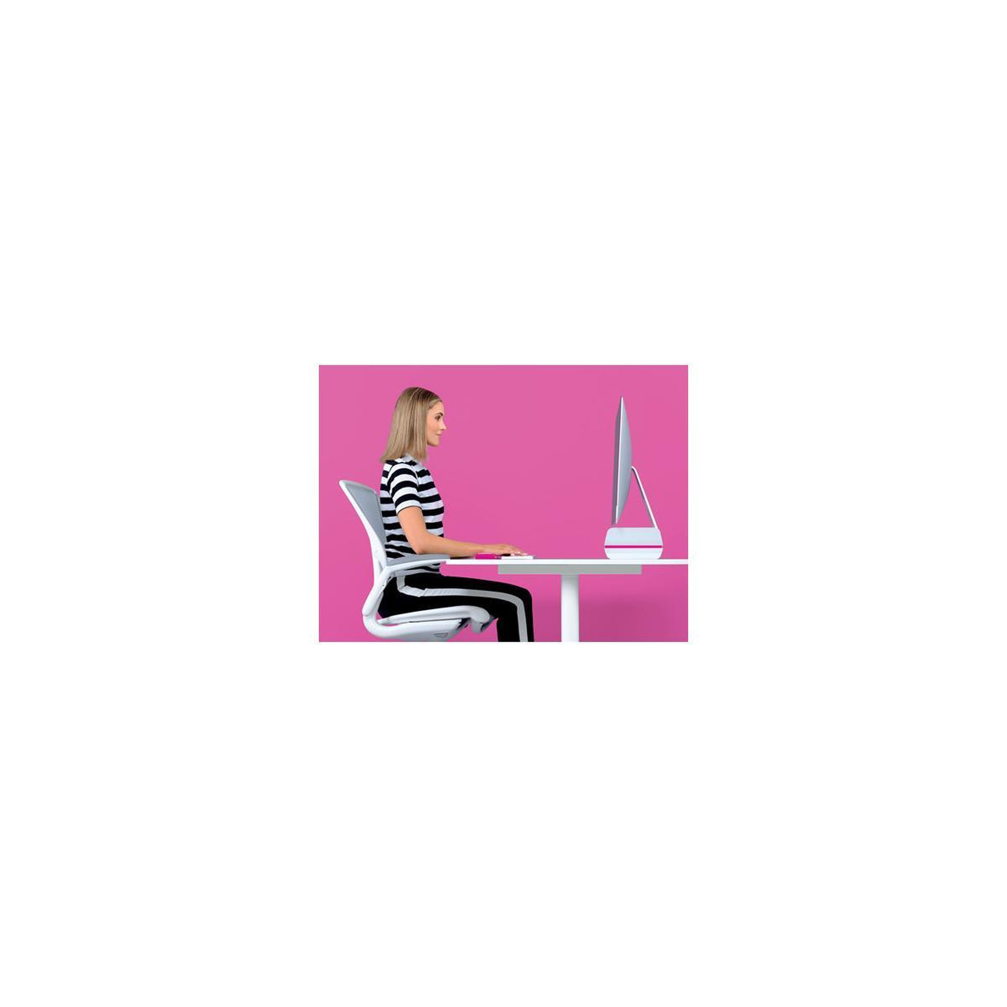 Voir la diapositive 3 : Leitz Leitz 65040023 support d'écran plat pour bureau 68,6 cm (27 ) rose, blanc