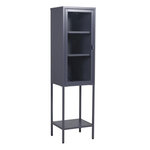 Paris Prix Vitrine Avec Porte en Verre  Misha  150cm Gris