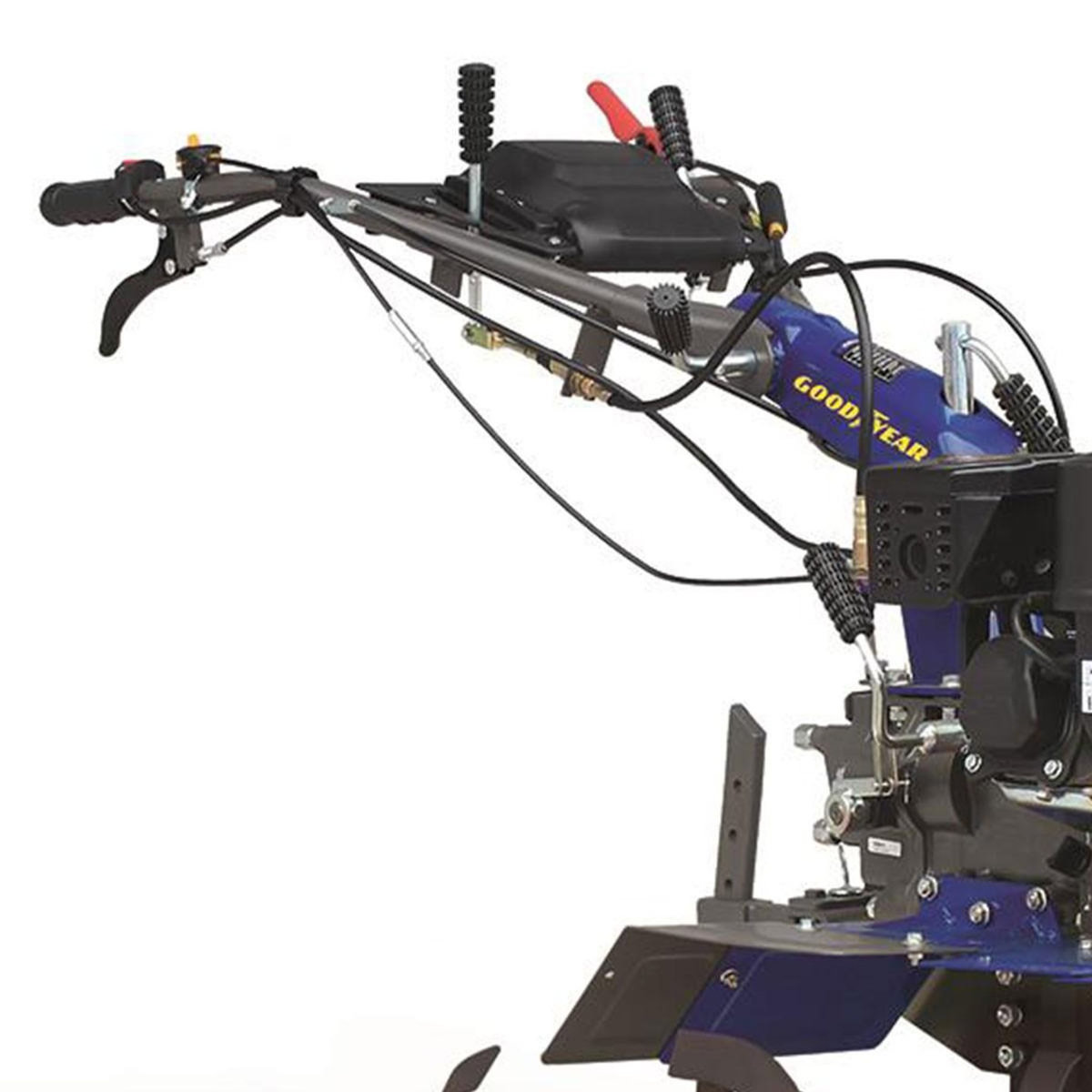 GOODYEAR Motobineuse thermique 7CV 212Cm3 6 Vitesses 8 fraises Ø32 cm Roues pneumatiques GOODYEAR