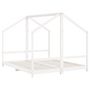 Voir la diapositive 3 : VIDAXL Cadre de lit d'enfant blanc 2x(80x200) cm bois de pin massif