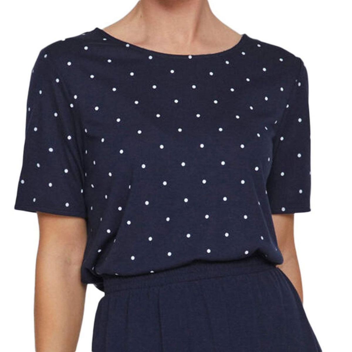 Vila T shirt  à pois Femme Vila Mooney