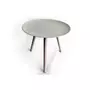 HEART OF THE HOME Table d'appoint ethnique Mado -Diam. 49 x H. 41 cm - Gris