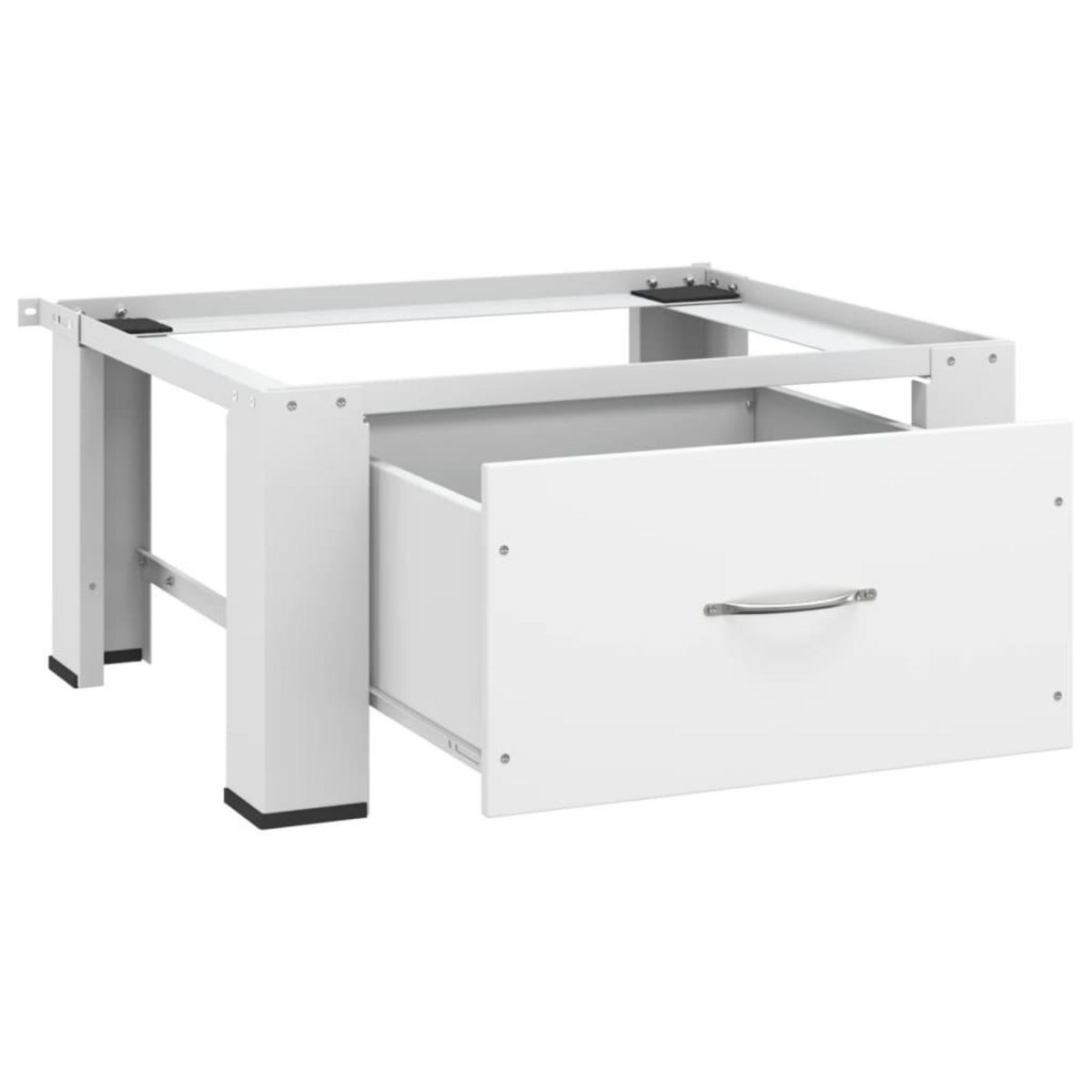 VIDAXL Socle pour machine a laver avec tiroir Blanc
