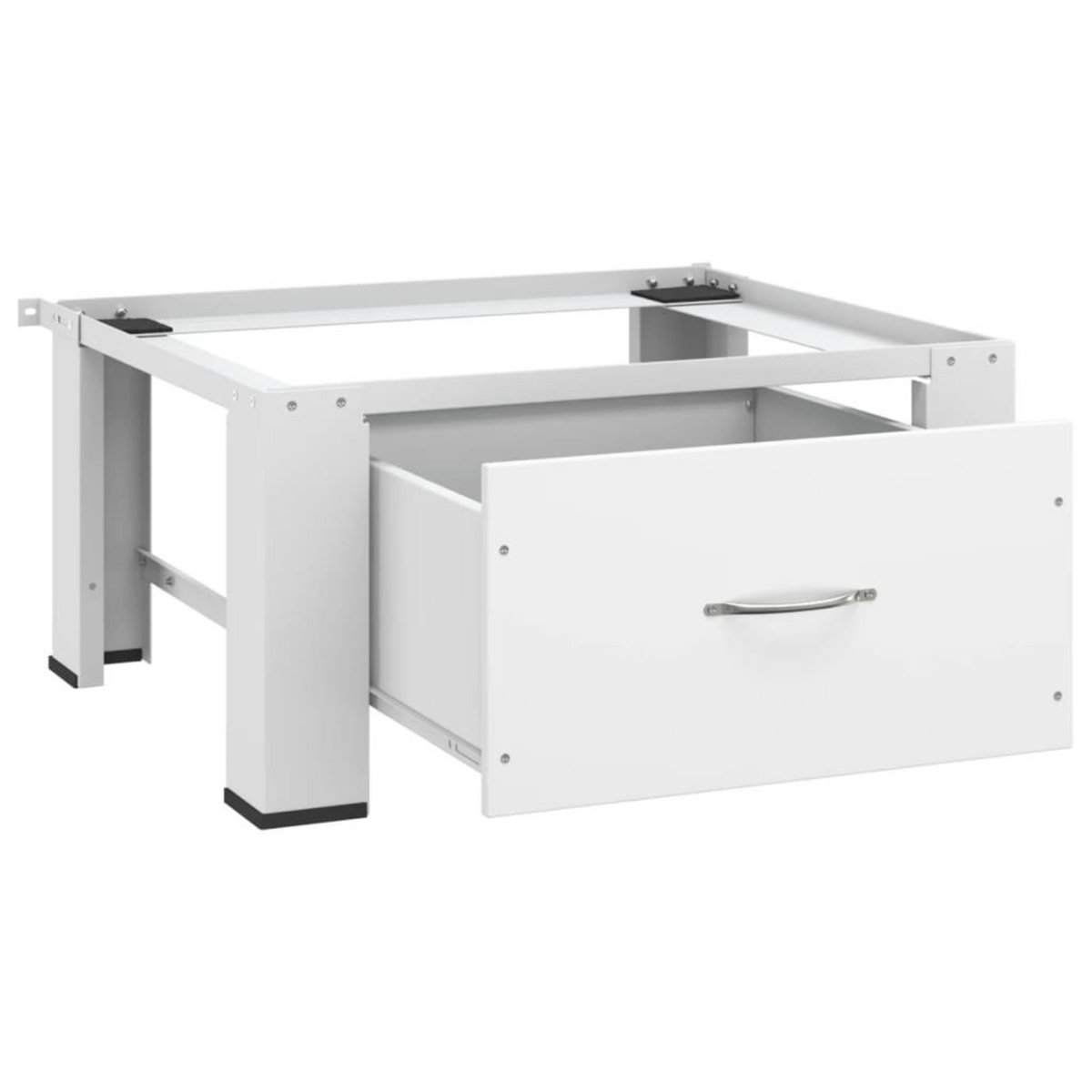 VIDAXL Socle pour machine a laver avec tiroir Blanc