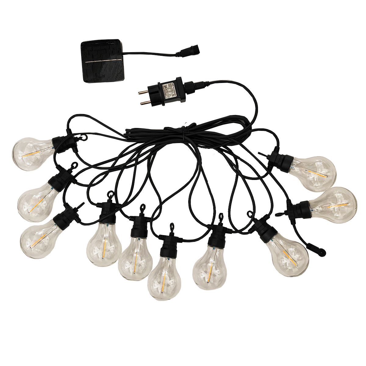 Lumisky Guirlande lumineuse extérieur connectable PARTY Noir Plastique 7,5m