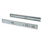 EMUCA SRL Paire de coulisses à billes pour tiroir à sortie totale 45 mm x L 500 mm avec fermeture amortie