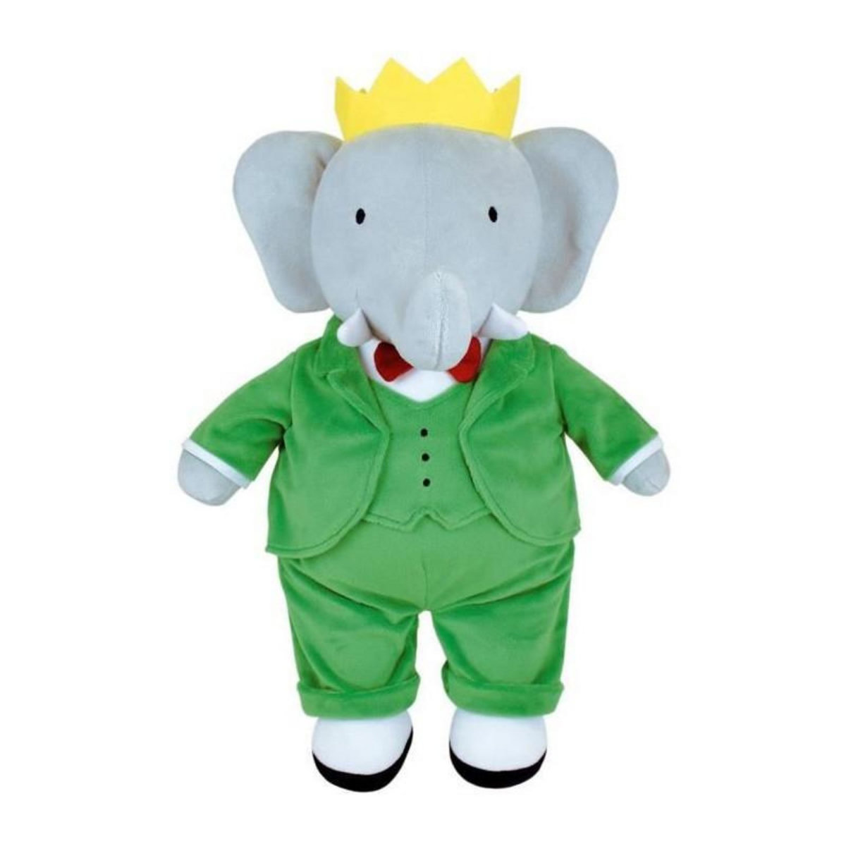 JEMINI Peluche - JEMINI - Peluche Éléphant Babar +/- 40 cm - En peluche douce - Idéale pour créer des histoires et décorer la cham