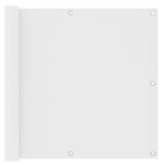 VIDAXL Ecran de balcon Blanc 90x600 cm Tissu Oxford