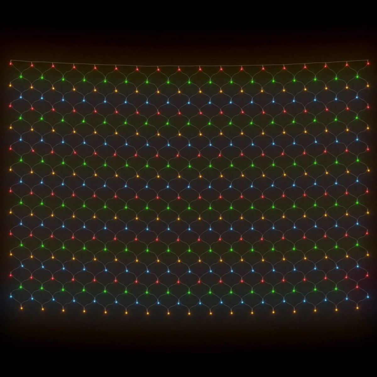 VIDAXL Filet lumineux colore de Noël 4x4 m 544 LED Interieur/exterieur