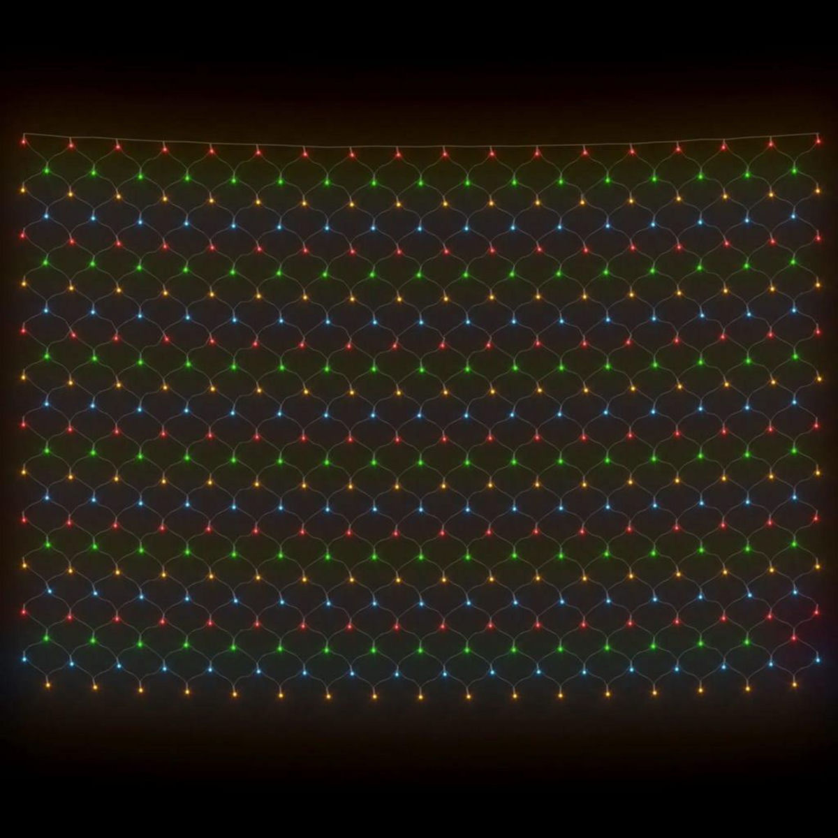 VIDAXL Filet lumineux colore de Noël 4x4 m 544 LED Interieur/exterieur