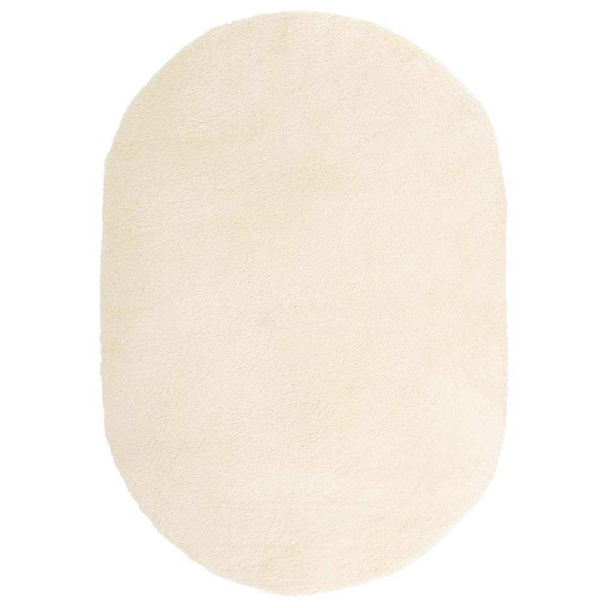 VIDAXL Tapis Shaggy a poils longs NAVARRA creme 300x200 cm polyester