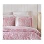 Voir la diapositive 3 : GENERIQUE Parure de lit - 1 housse de couette 220 x 240 cm + 2 taies d'oreiller 60 x 60 cm - 100% coton renforcé - Rose