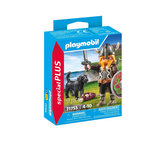 PLAYMOBIL 71755 Viking avec chien, bouclier et armes
