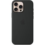 APPLE Coque iPhone 16 Pro Max Noir MagSafe silicone