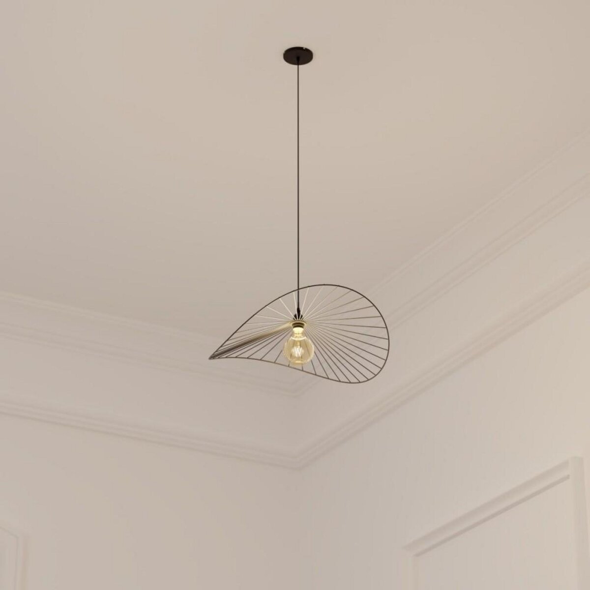 ATMOSPHERA Suspension en métal noir 58cm