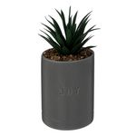 ATMOSPHERA Plante Artificielle en Pot  Joy  20cm Gris