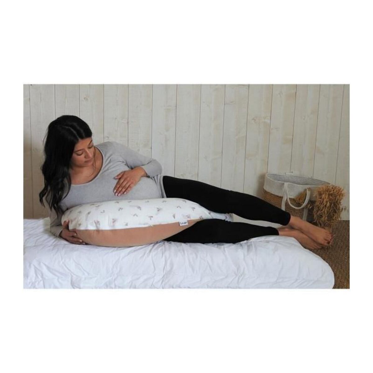 TINEO Coussin de maternité éponge microfibre Rose TINEO