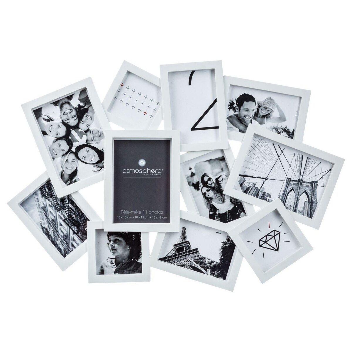 ATMOSPHERA Pêle-mêle 11 Photos Evy - 63 x 43 cm