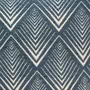 ATMOSPHERA Housse de coussin chenille Géométrique bleu 40x40 cm
