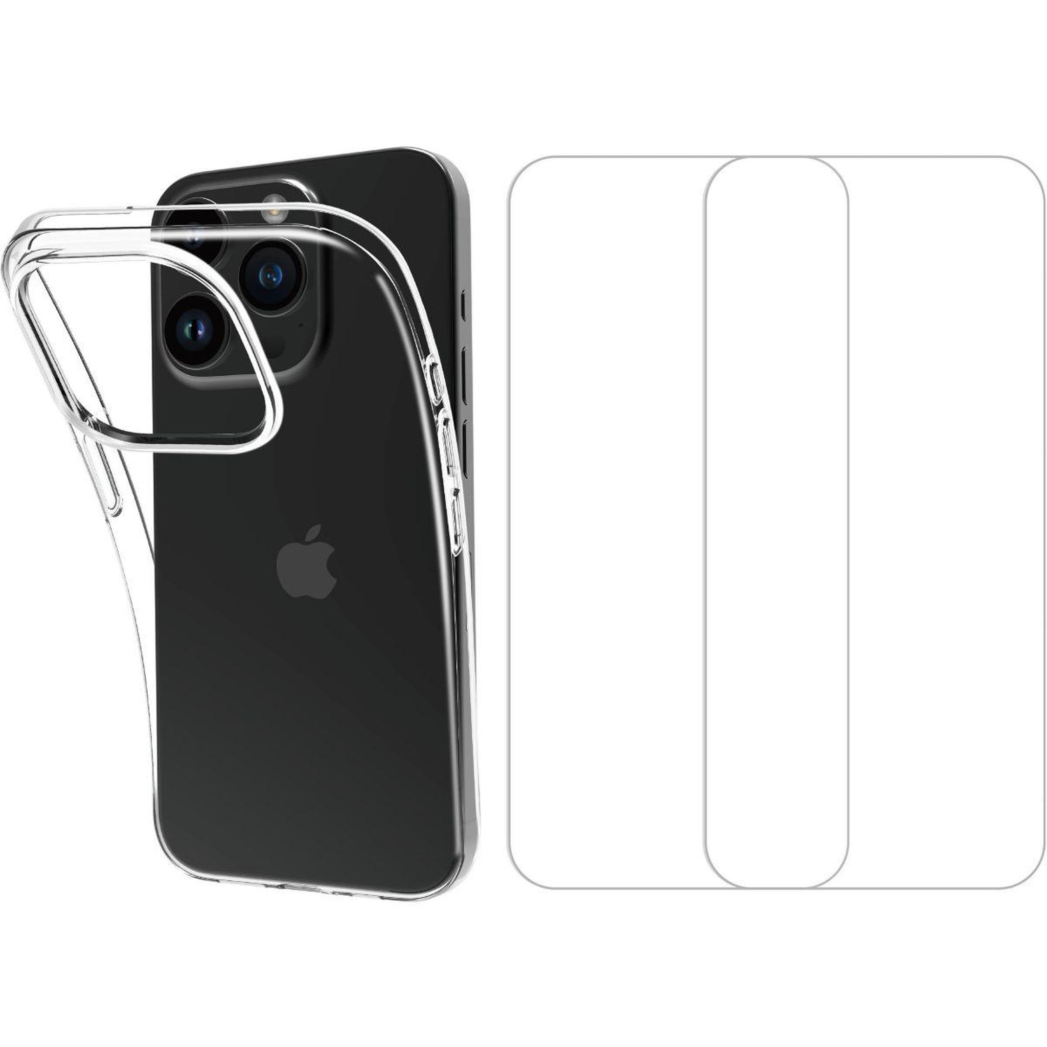 ESSENTIEL B Coque iPhone 15 Pro coque + Verre trempé