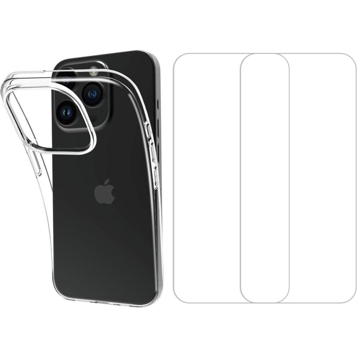 ESSENTIEL B Coque iPhone 15 Pro coque + Verre trempé