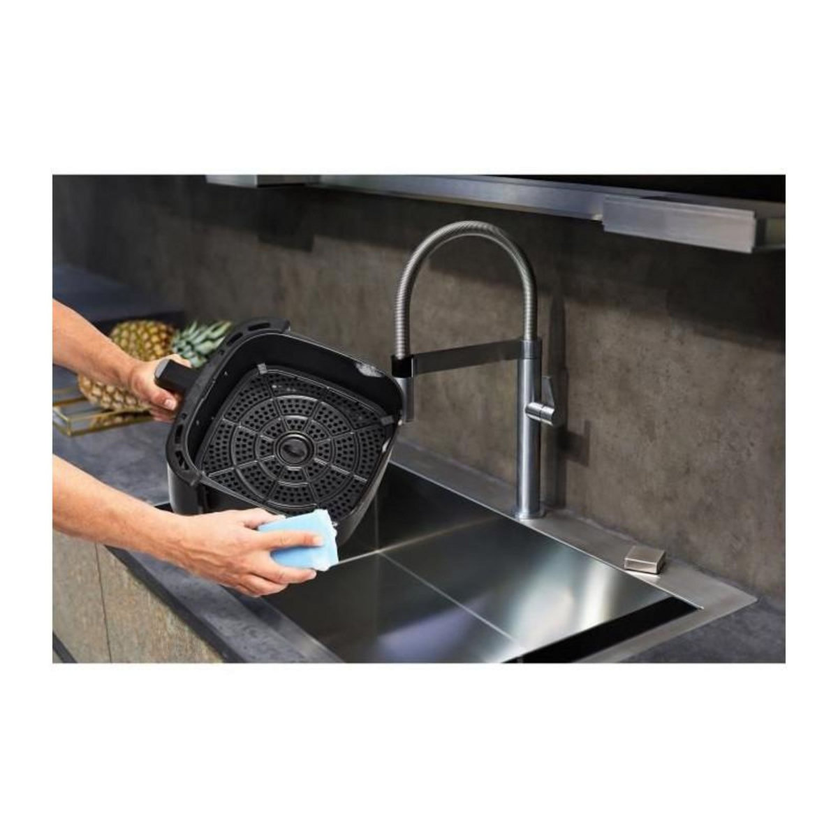 Medion Friteuse a Air Chaud - MEDION - 50072999 - 2150 W - Ecrant tactile - 9 programmes - Noir