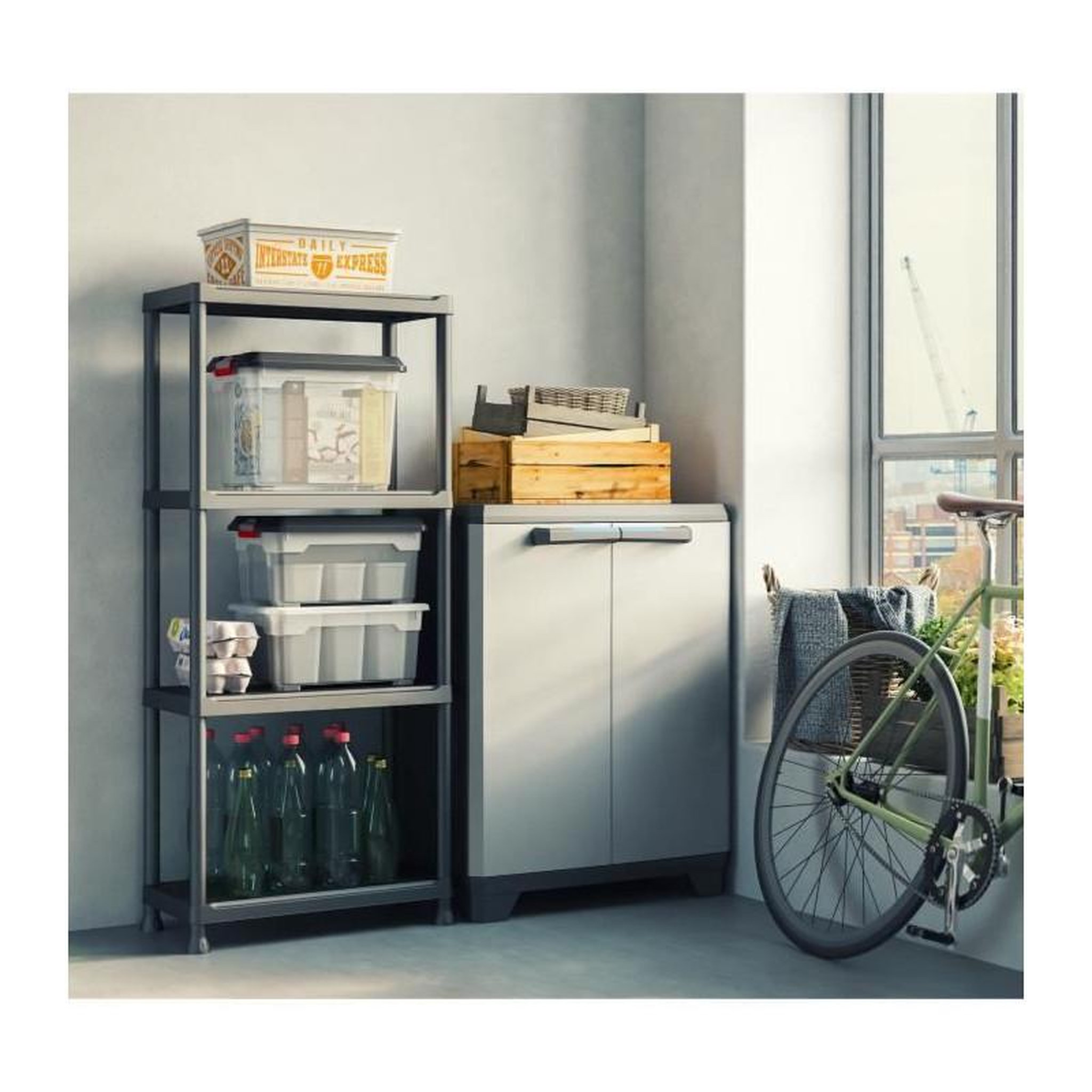 Voir la diapositive 2 : KIS etagere 4 tablettes - KIS
