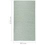 Voir la diapositive 6 : VIDAXL Tapis a tissage plat d'exterieur 80x150 cm Turquoise