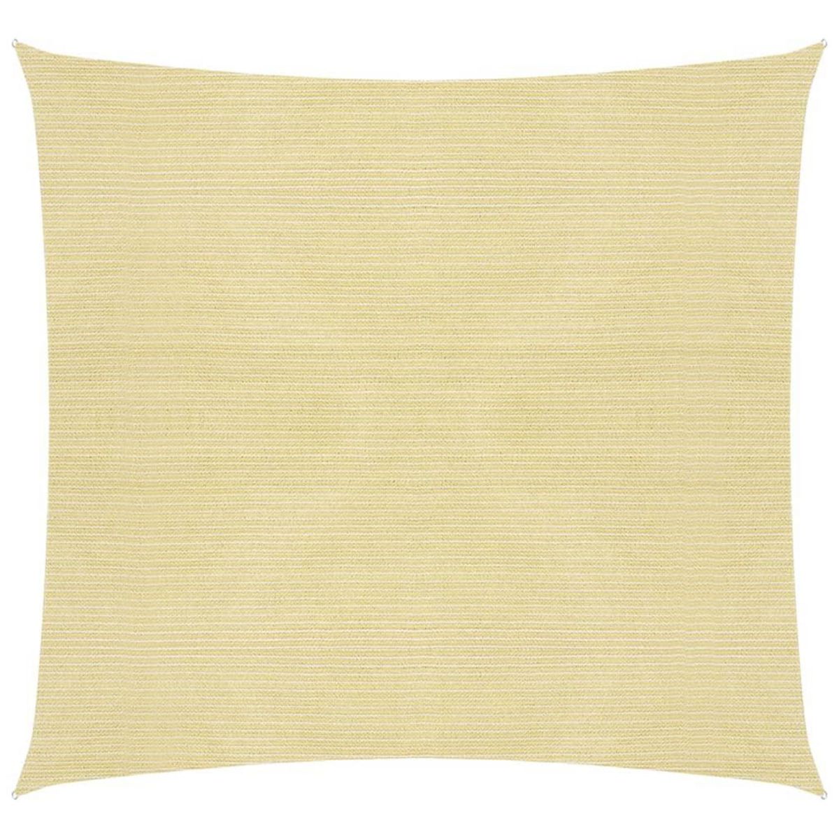 VIDAXL Voile d'ombrage 160 g/m^2 Beige 2,5x2,5 m PEHD