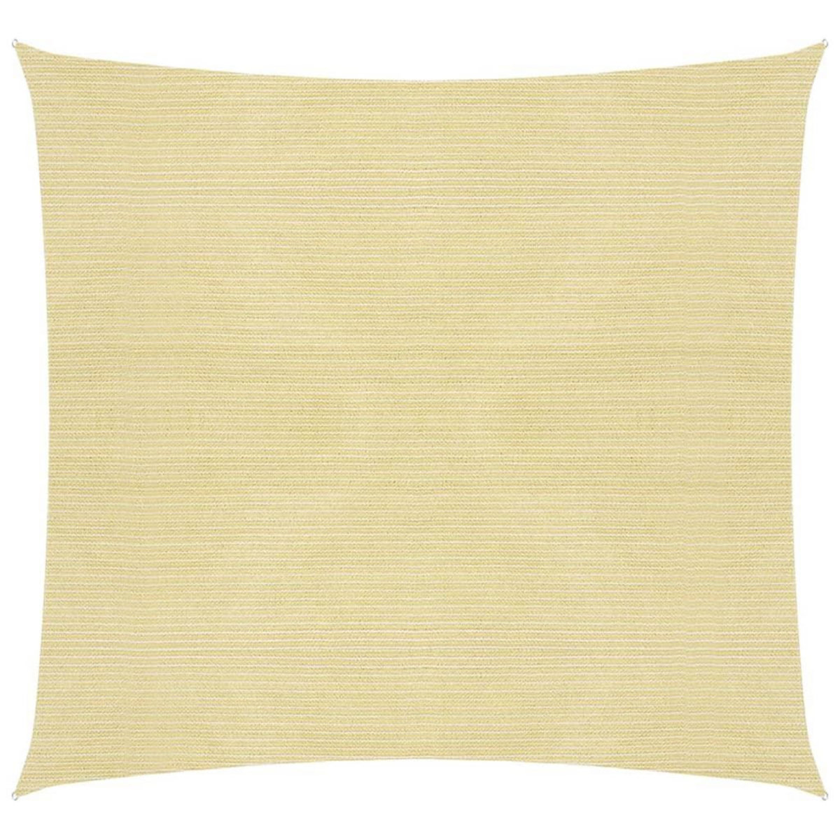 VIDAXL Voile d'ombrage 160 g/m^2 Beige 2,5x2,5 m PEHD