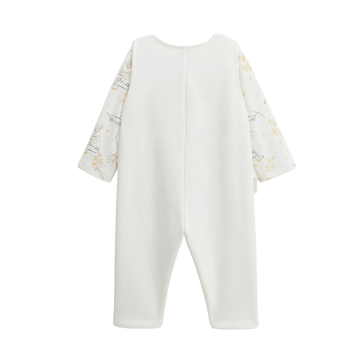 Petit Béguin Ensemble salopette bébé en molleton et t-shirt Emilie