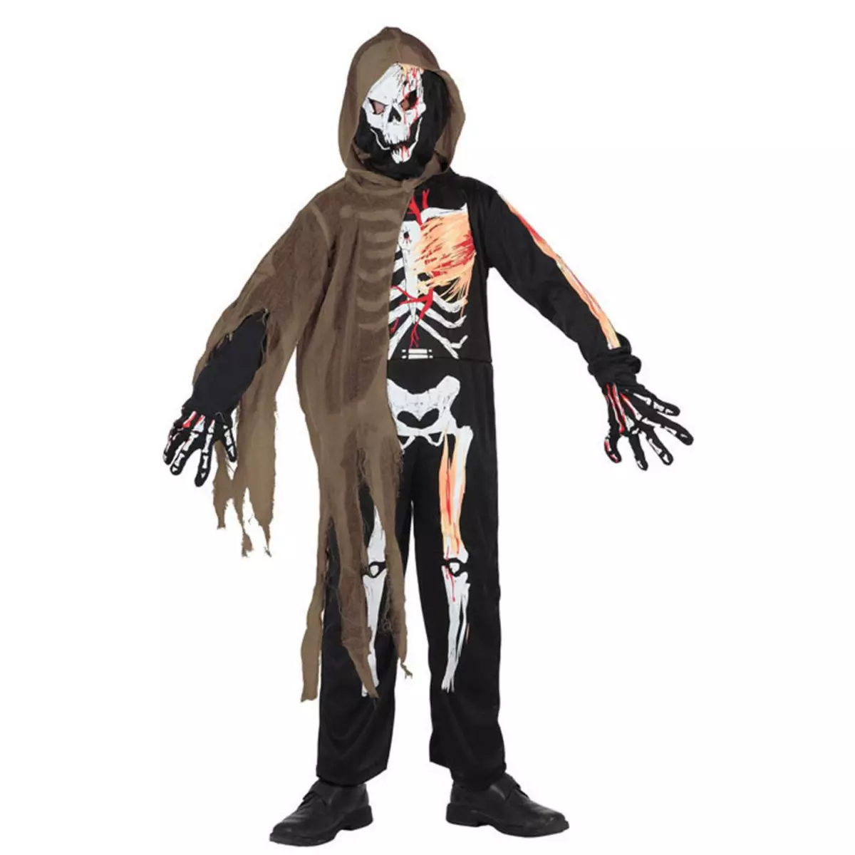 ATOSA Déguisement - Squelette Terrifiant - Enfant - 10/12 ans (140 à 152 cm)