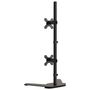Voir la diapositive 5 : VIDAXL Support de moniteur double noir acier VESA 75 100 mm