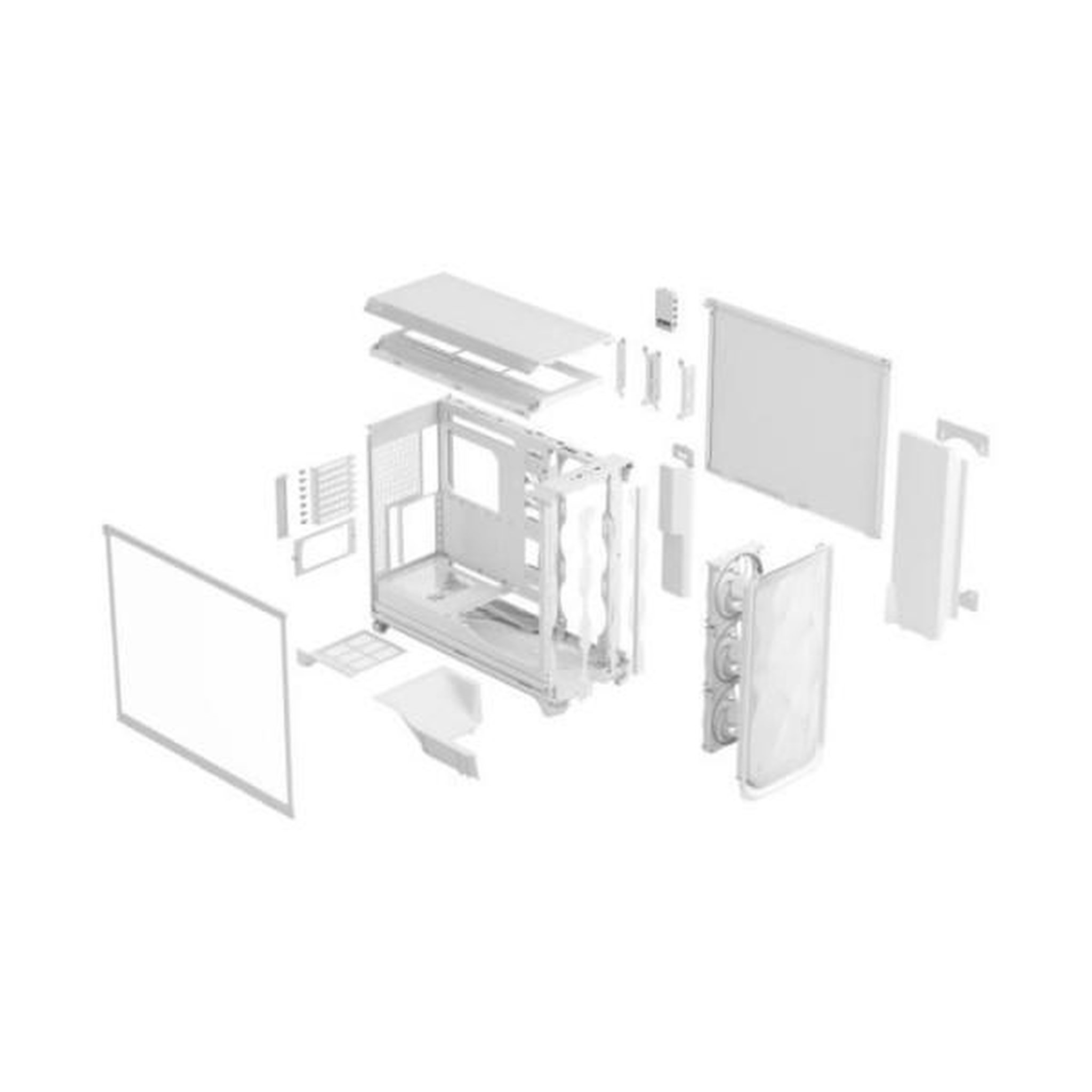 Voir la diapositive 3 : Fractal Design Boîtier PC - FRACTAL DESIGN - Meshify 3 XL Ambience Pro RGB TG - E-ATX (330 mm) / SSI-EEB / SSI-CEB - 3 ventilateurs - USB Type