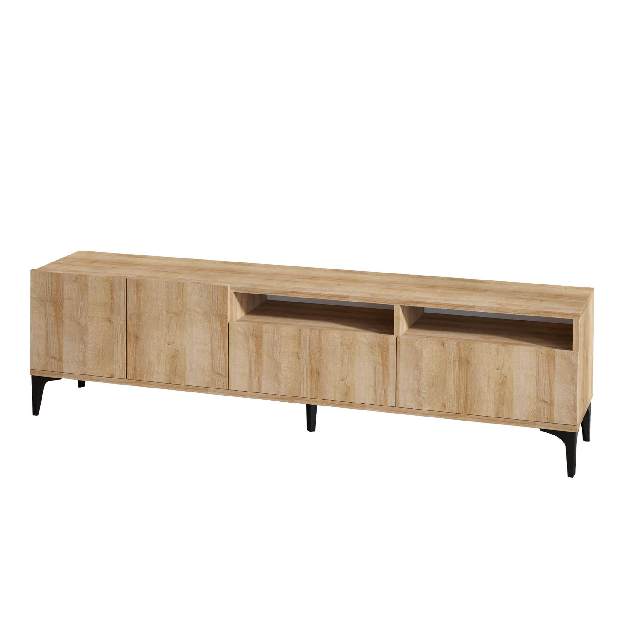 Habitat et Jardin Meuble tv en bois  ross  - 180 x 35 x 52 cm - chêne
