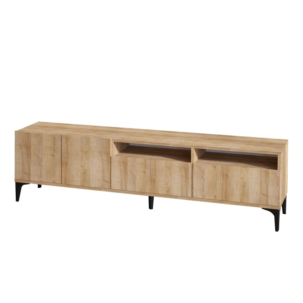 Habitat et Jardin Meuble TV en bois  Ross  - 180 x 35 x 52 cm - Chêne
