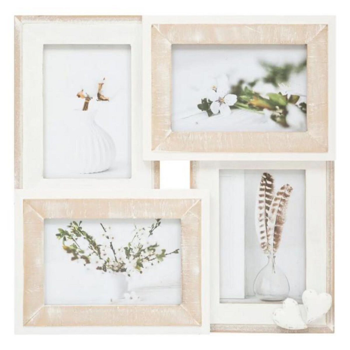 ATMOSPHERA Pêle-Mêle 4 Photos Déco  Paulo  33cm Beige