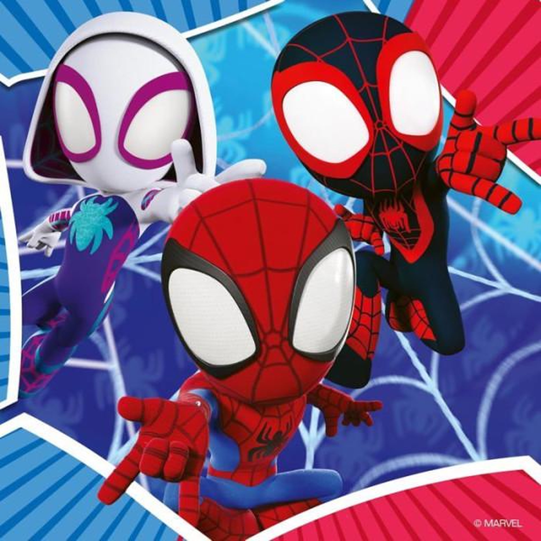 Voir la diapositive 3 : RAVENSBURGER Puzzle enfant 3x49 pièces Spider-Man Spidey Marvel univers super-héros – Haute qualité – Ravensburger