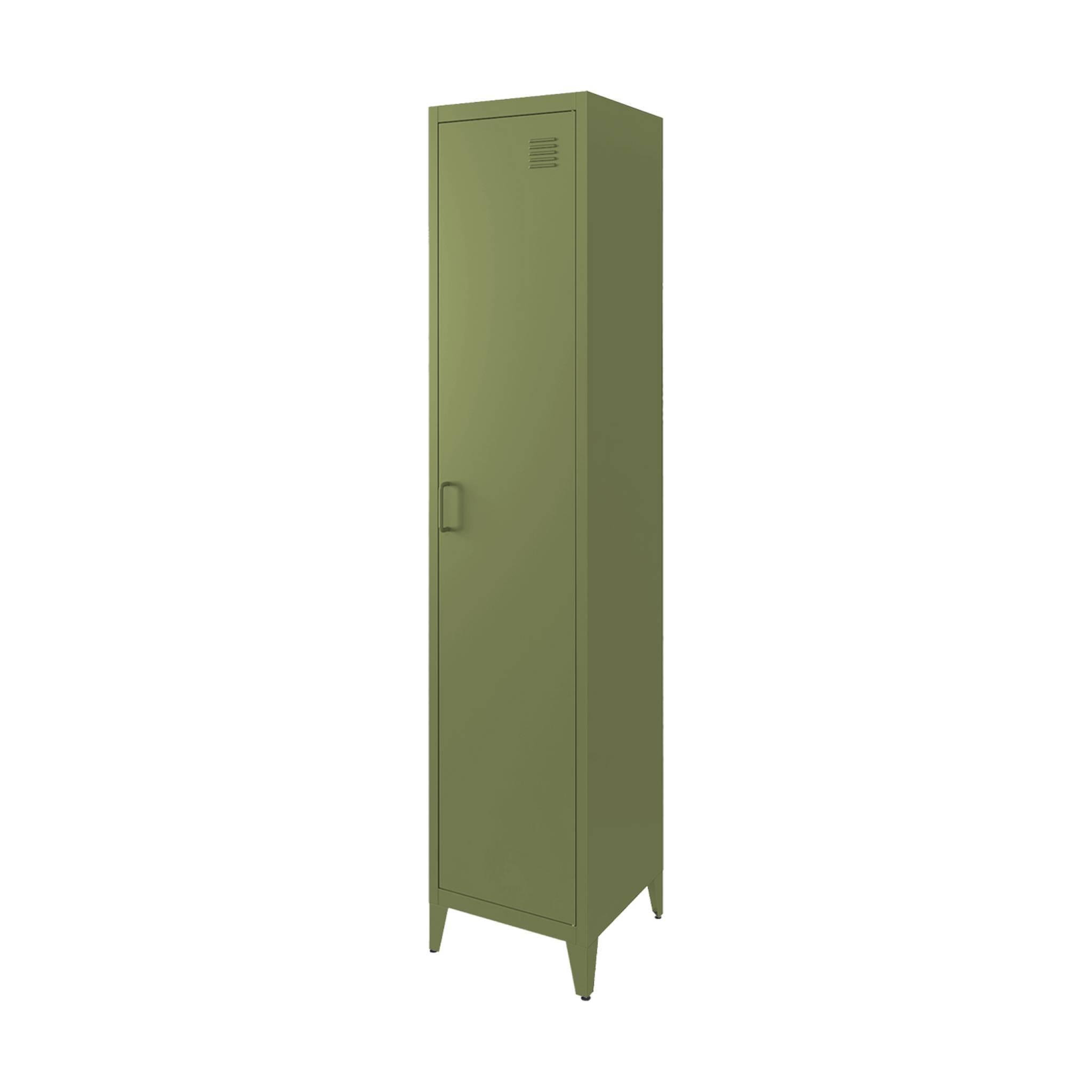 Voir la diapositive 1 : SWEEEK Armoire chambre industrielle métal, 4 espaces de rangement