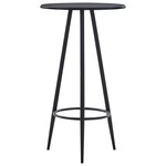 VIDAXL Table de bar Noir 60x107,5 cm MDF