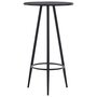 Voir la diapositive 1 : VIDAXL Table de bar Noir 60x107,5 cm MDF