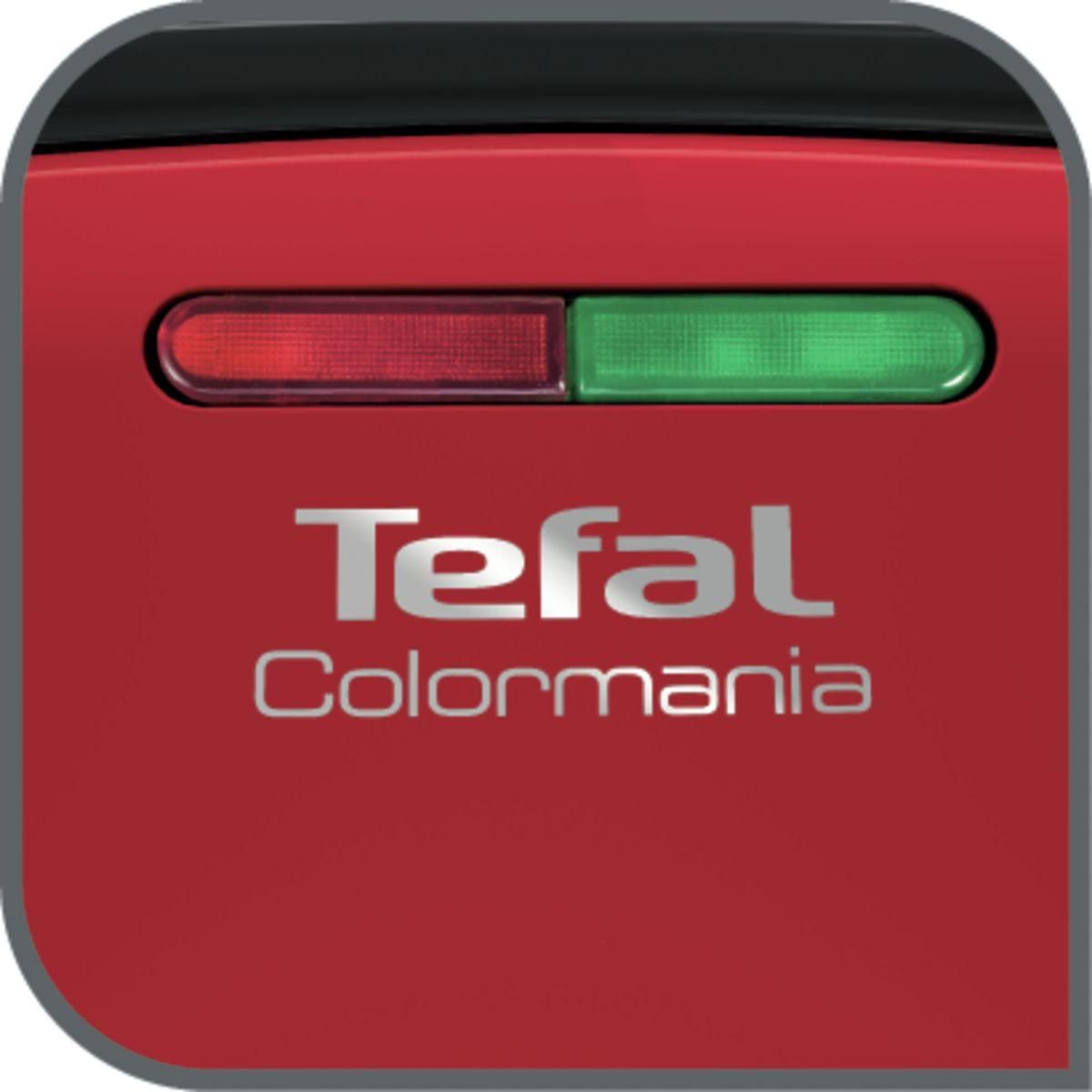 TEFAL Gaufrier, croque monsieur SNACK TIME COLORMANIA Rouge