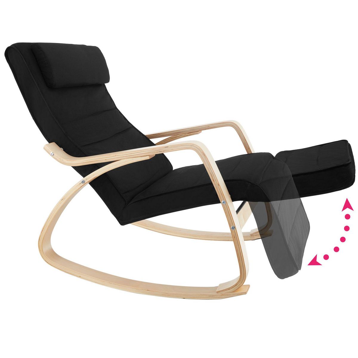 tectake Fauteuil à bascule Onda