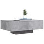 Voir la diapositive 5 : VIDAXL Table basse avec lumières LED gris béton 85x55x31 cm