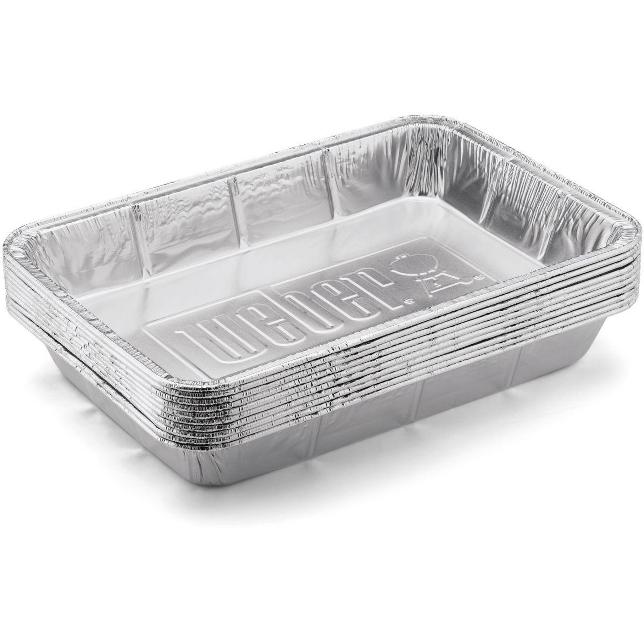 Voir la diapositive 2 : Weber Barquette aluminium grandes barquettes aluminium - lot de 10