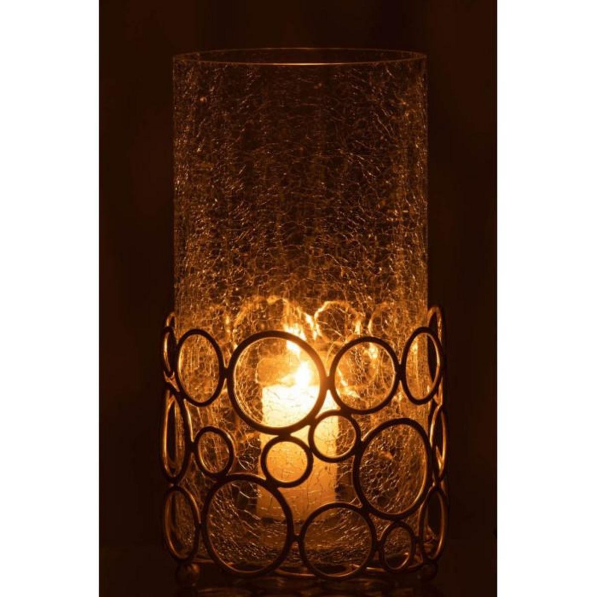 Paris Prix Photophore Design en Verre  Kyev  32cm Transparent