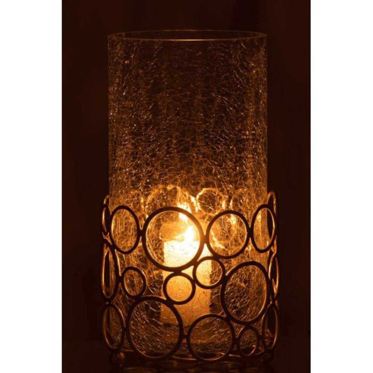 Paris Prix Photophore Design en Verre  Kyev  32cm Transparent