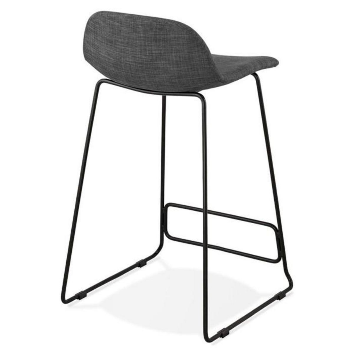 Paris Prix Tabouret de Bar Design  Sochi  85cm Gris Foncé & Noir