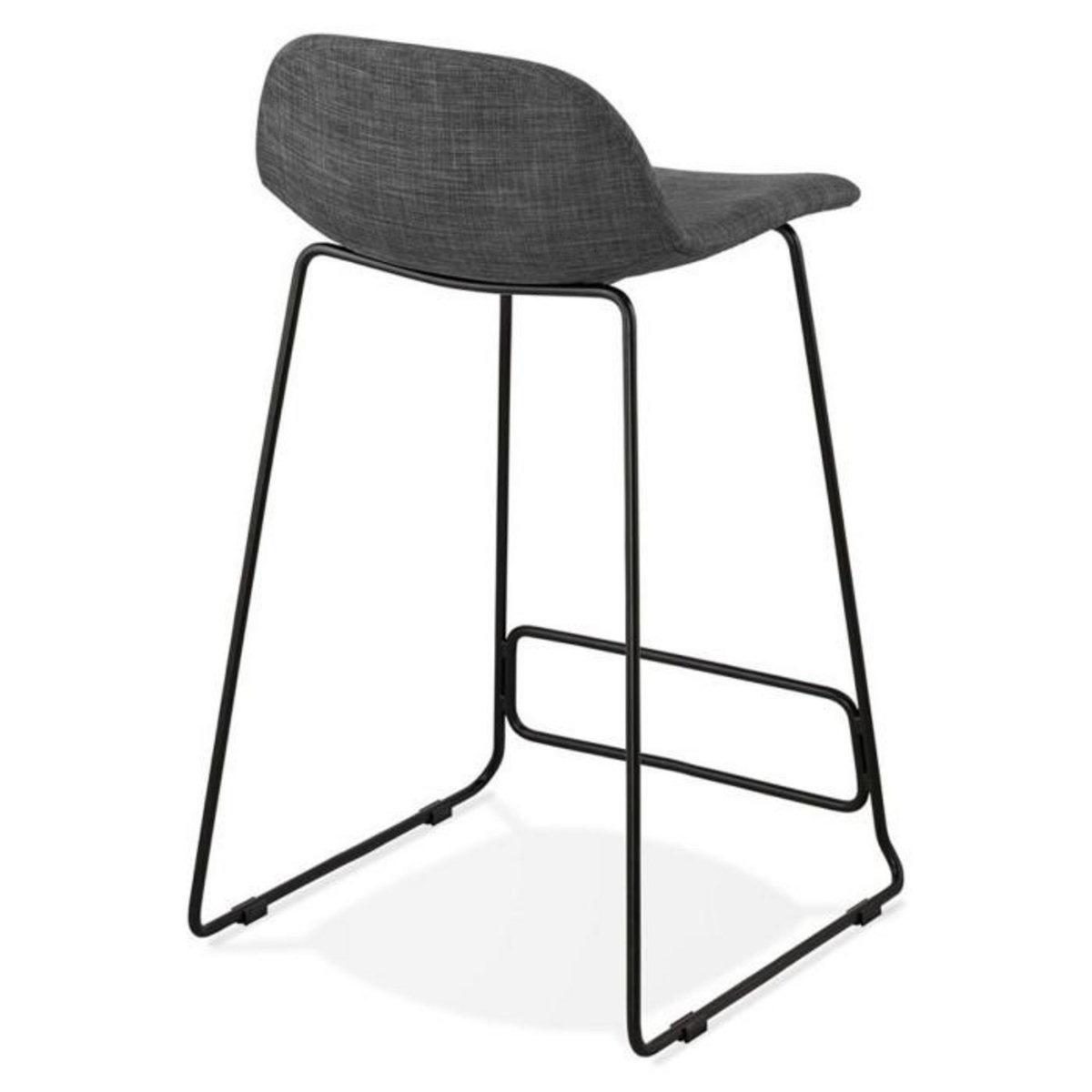 Paris Prix Tabouret de Bar Design  Sochi  85cm Gris Foncé & Noir