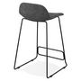 Voir la diapositive 4 : Paris Prix Tabouret de Bar Design  Sochi  85cm Gris Foncé & Noir